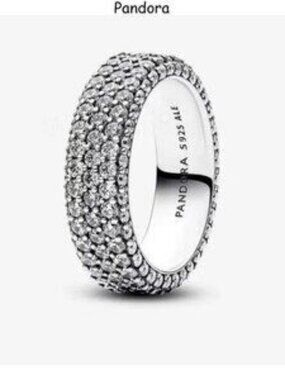 Pandora Timeless Pav?? Triple-row Ring
